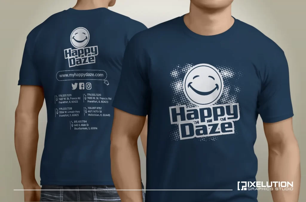 happy daze navy t shirt.webp